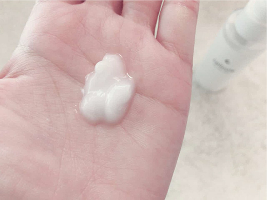 使う量はこれくらい!伸びがいいので1ボトルで1ヵ月は使えます